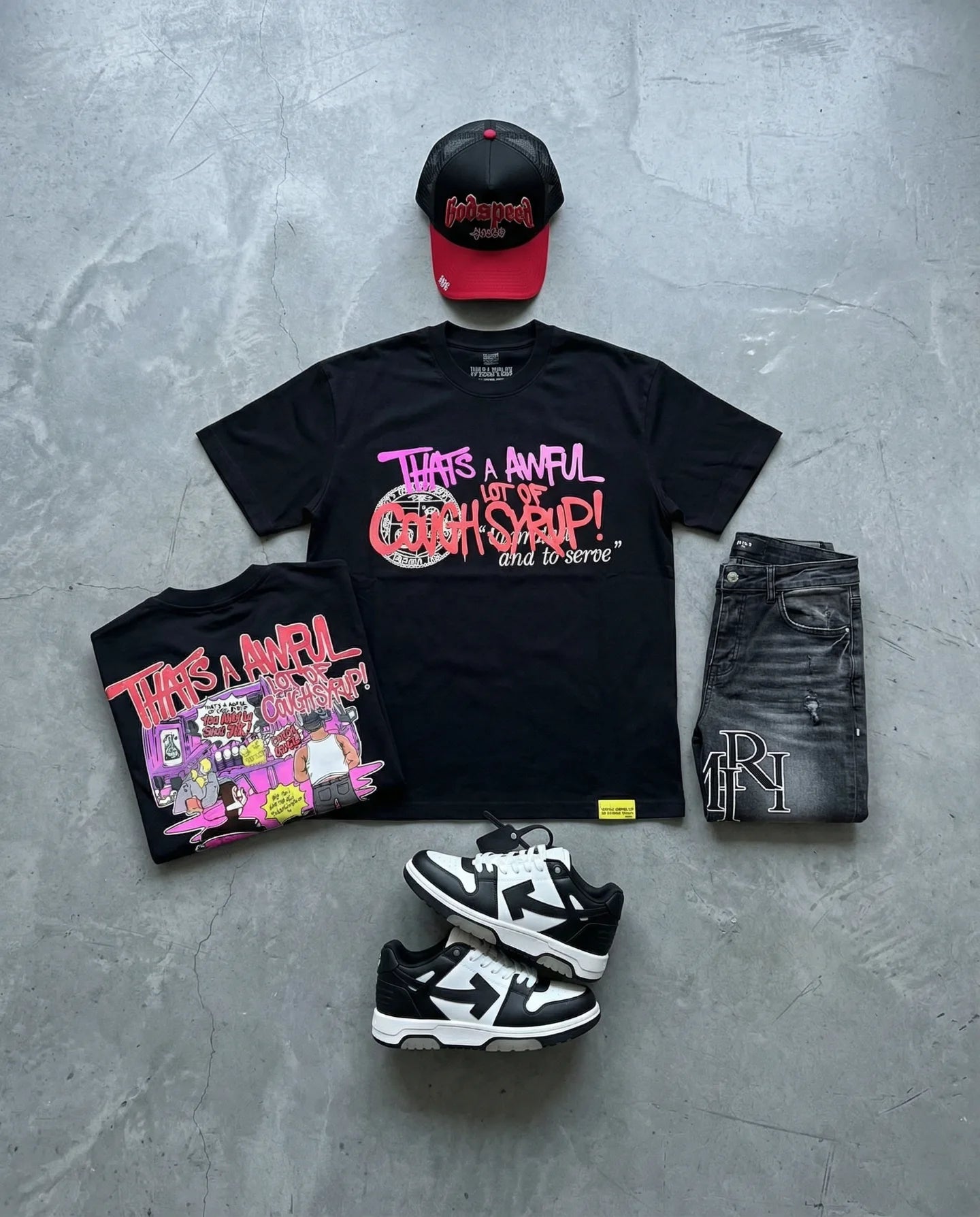 That's a awful lot of cough syrup tee